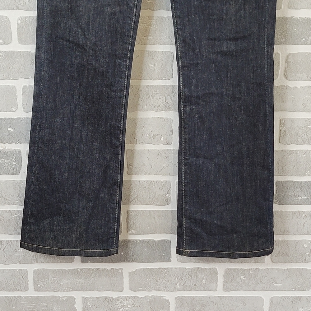 7 For All Man Kind Boot Cut Dark Wash Denim Women's Size 28 - Picture 2 of 13